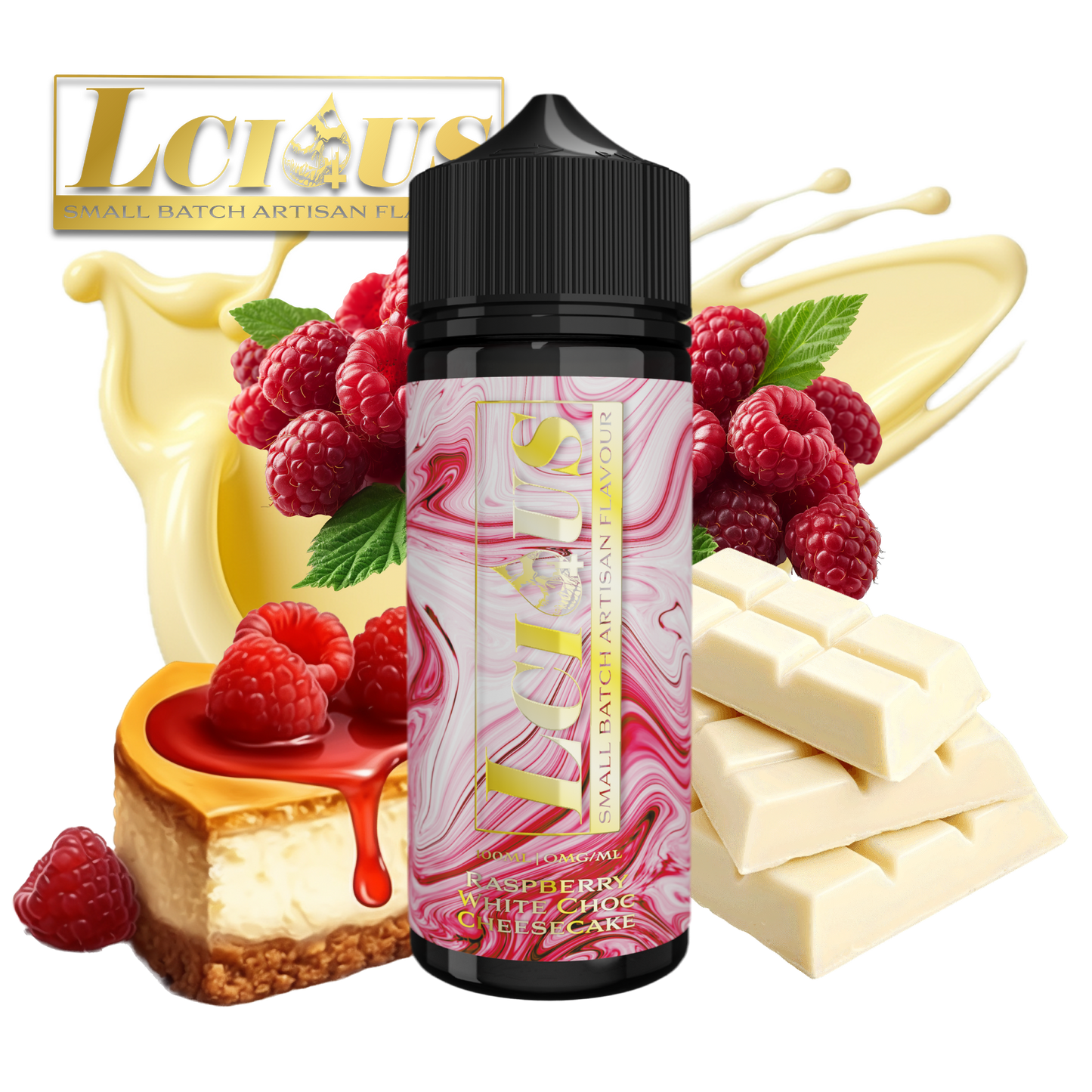 Lcious - Raspberry White Chocolate Cheesecake